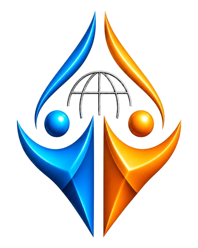 ALAB Workforce emblem — two figures reaching toward a globe